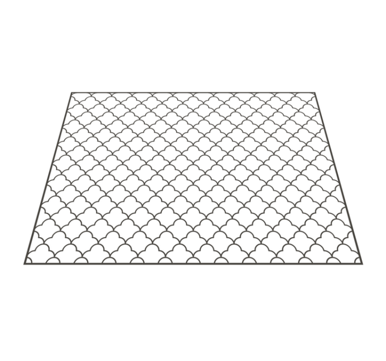 Tapis vinyle géométrique motif marocain - TenStickers