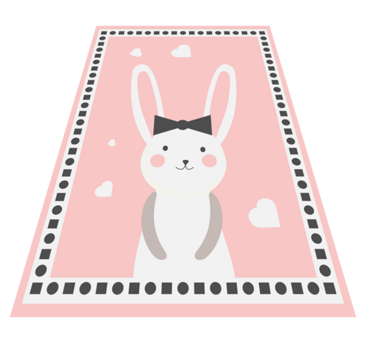 Tapis vinyle chambre bébé avec lapin - TenStickers