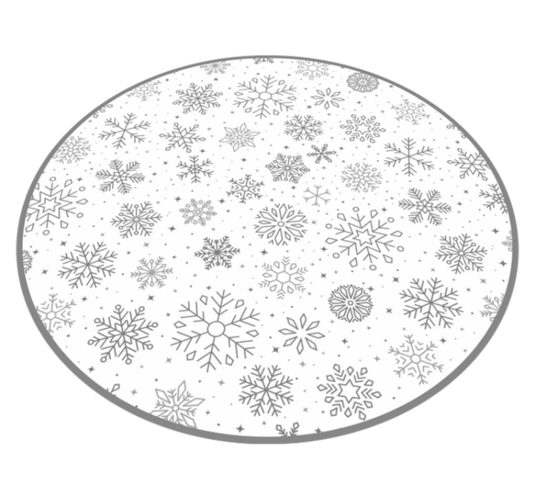 Tapis vinyle noël flocons de neige de vacances - TenStickers