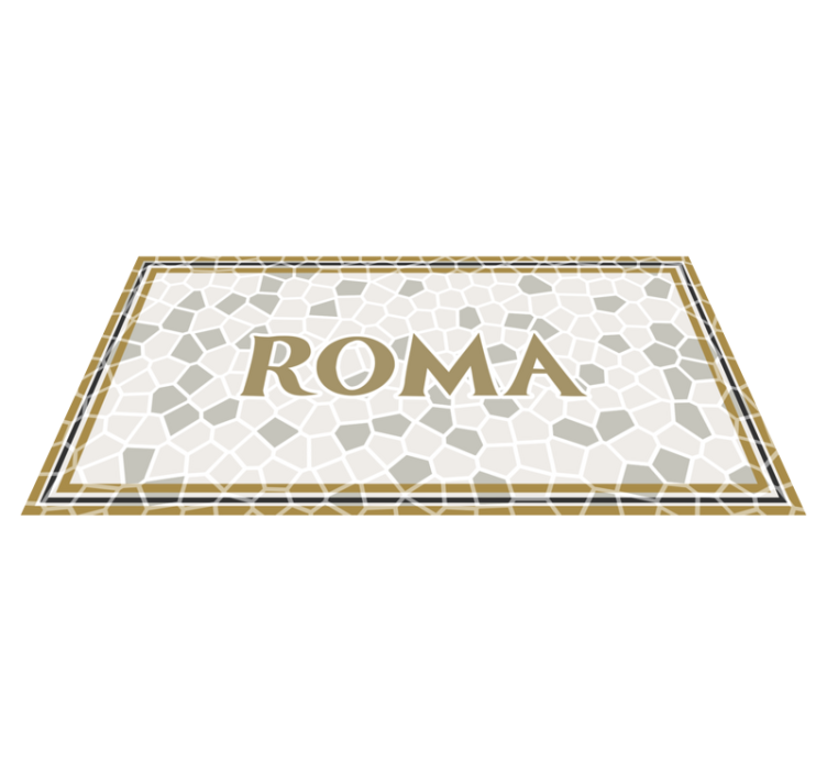 Tapis vinyle personnalisé rome personnalisé - TenStickers