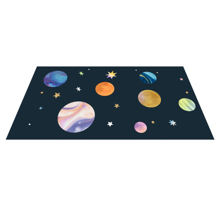 Tapis vinyle étoiles espace cosmique - TenStickers