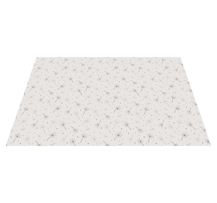 Tapis vinyle fleurs et plantes motif de pissenlit - TenStickers