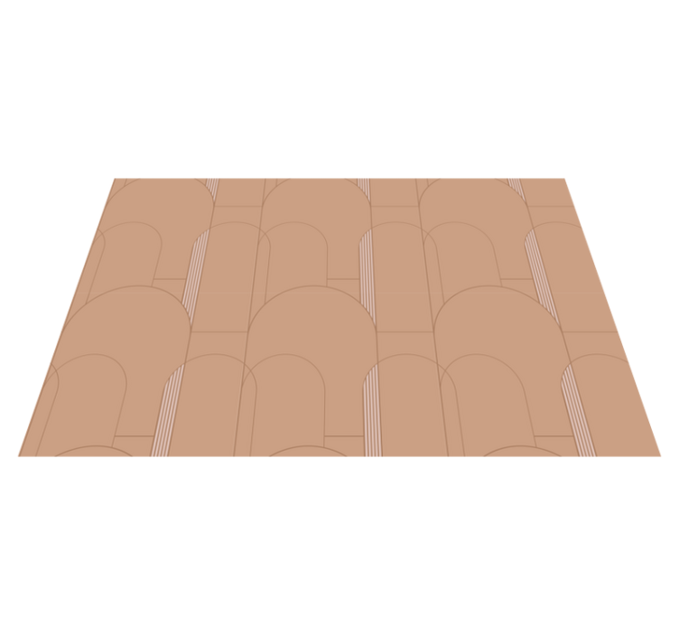 Tapis vinyle rayures surface de motif en arc - TenStickers