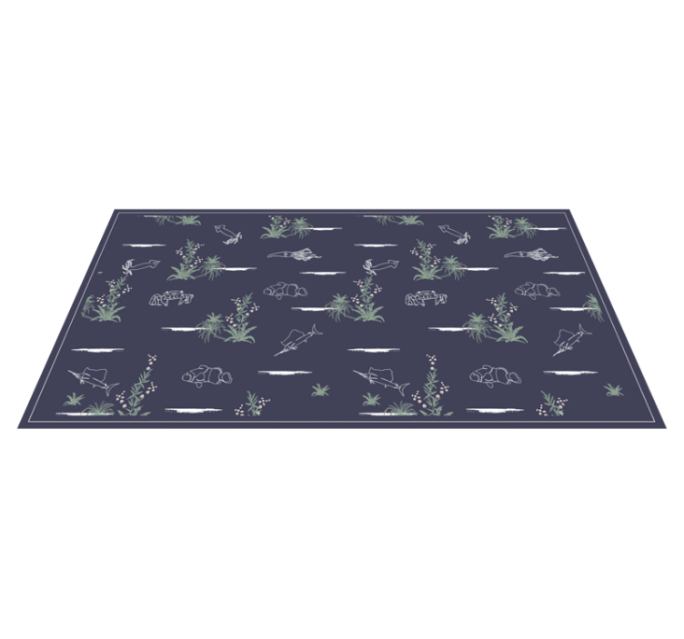 Tapis vinyle nature illustrations inspirées de la nature - TenStickers