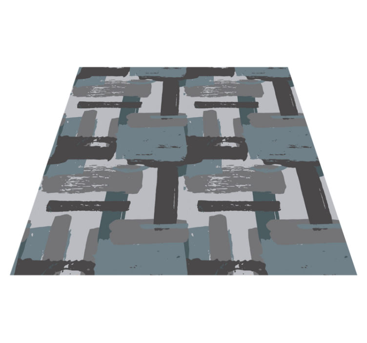 Tapis mosaique vinyle mosaïque abstraite - TenStickers