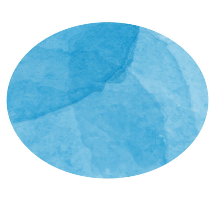 Tapis vinyle minimaliste rond nuance bleu abstrait - TenStickers