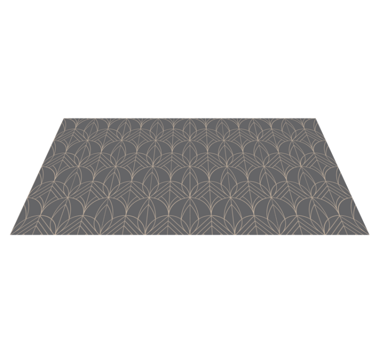 Tapis vinyle géométrique motif formes symétriques - TenStickers