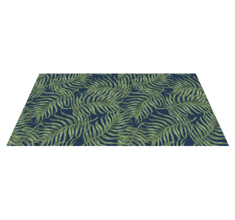 Tapis vinyle plantes feuilles tropicales - TenStickers
