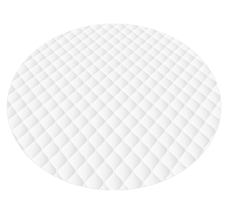 Tapis vinyle matelassé blanc style vintage - TenStickers