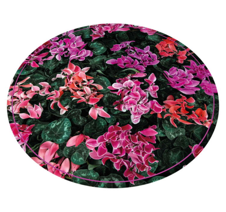 Tapis vinyle salon Violettes des Alpes - TenStickers