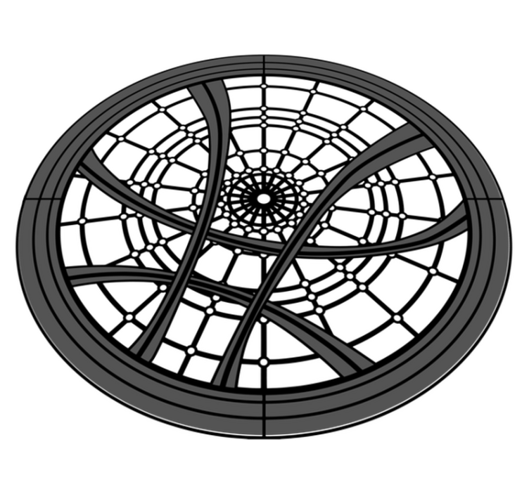 Tapis vinyle chambre fenêtre Monsieur Étrange - TenStickers