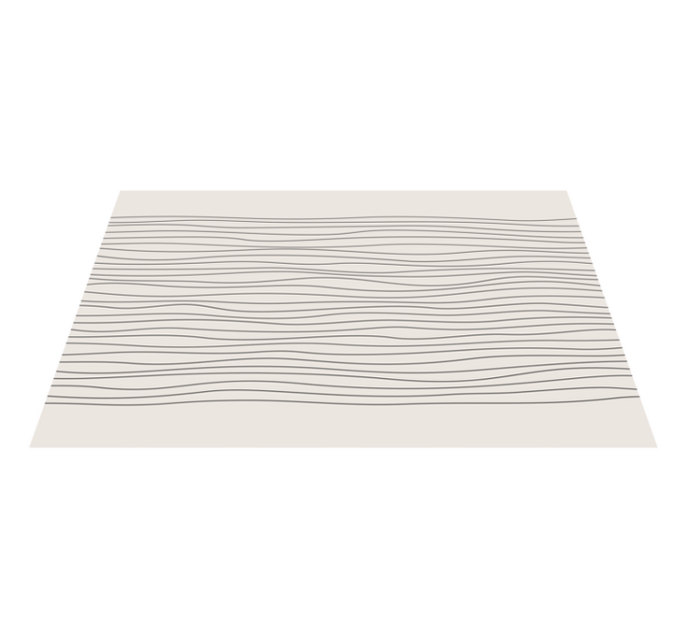Tapis vinyle lignes asymétriques style nordique - TenStickers