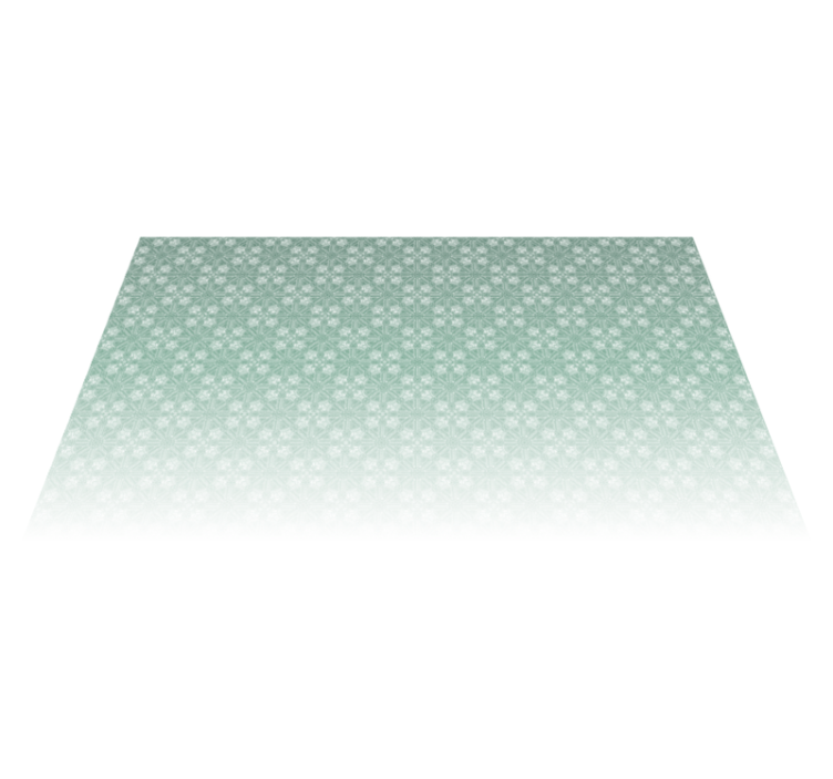 Tapis vinyle chambre motifs vert menthe - TenStickers