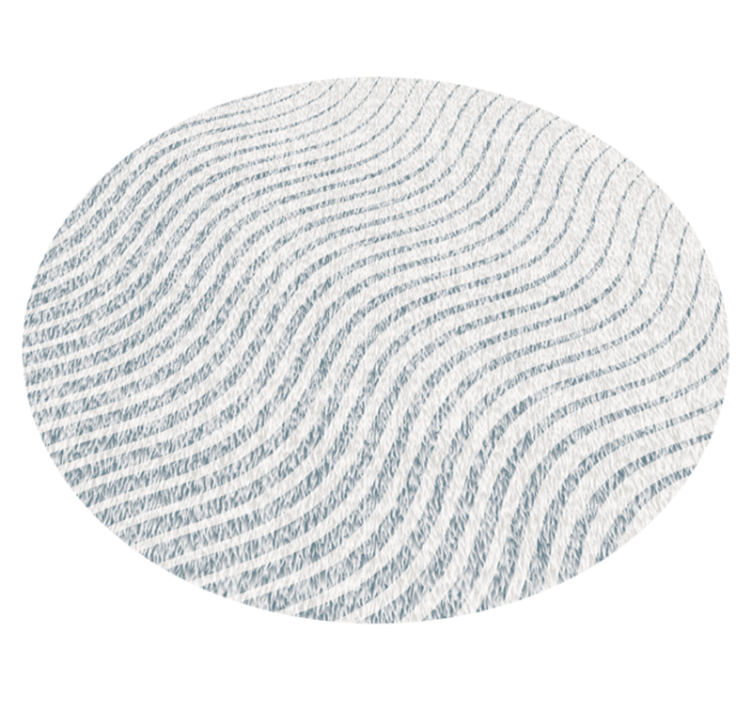 Tapis vinyle salon motifs de vagues douces - TenStickers