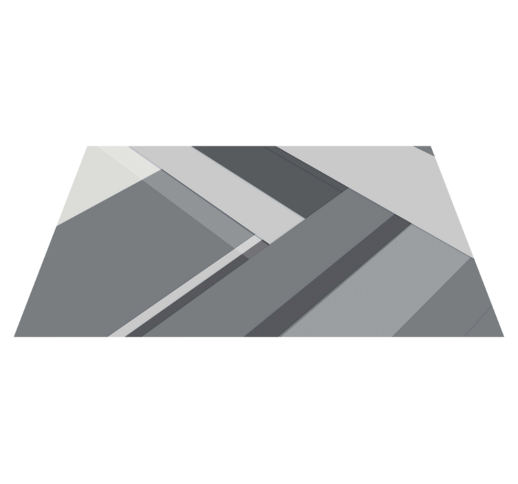 Tapis vinyle bureau motif gris géométrique - TenStickers