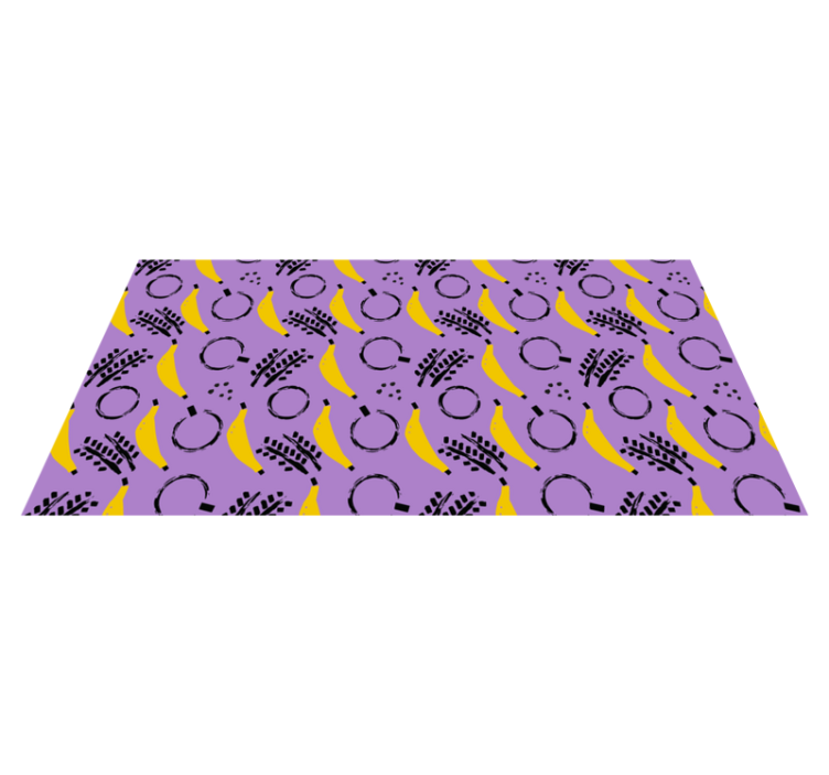 Tapis vinyle moderne mélange de banane abstrait - TenStickers