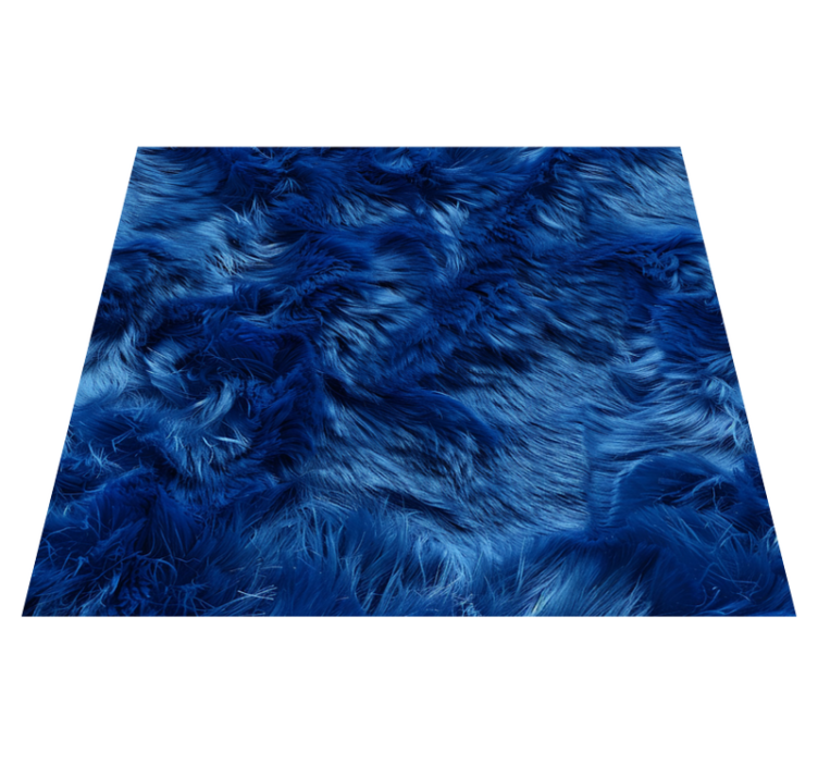 Tapis vinyle bleu nuances de laine - TenStickers