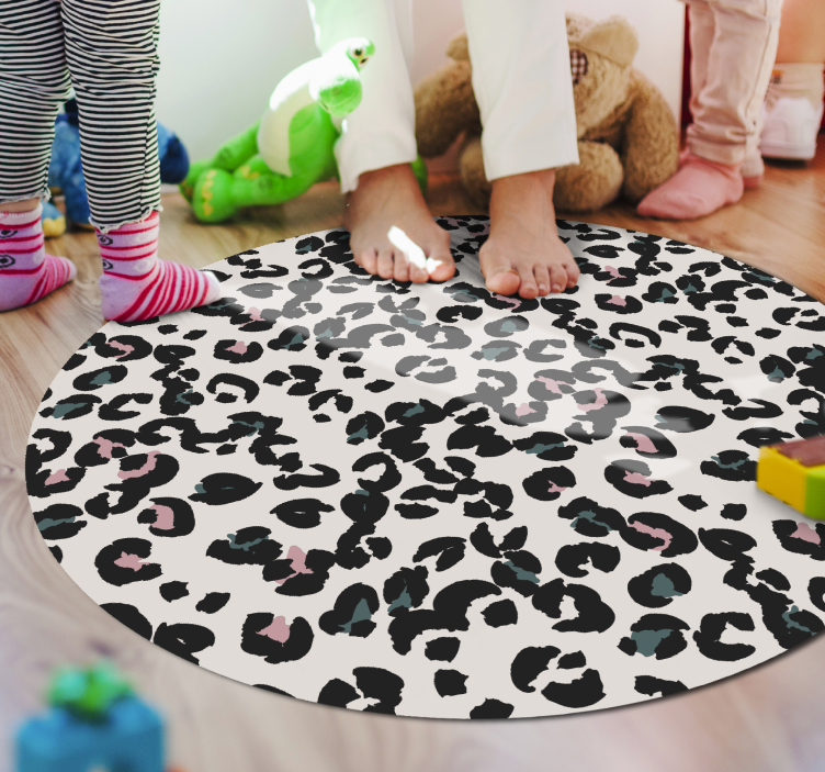 Tapis vinyle animal motif de taches de léopard - TenStickers