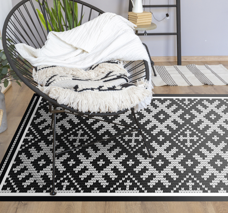 Tapis vinyle éthnique motif d'inspiration nordique - TenStickers