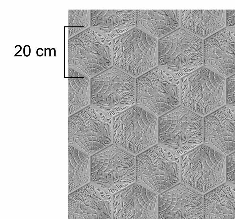 Tapis vinyle pavés Gaudi colorés - TenStickers