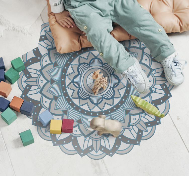 Tapis vinyle mandala complexe - TenStickers