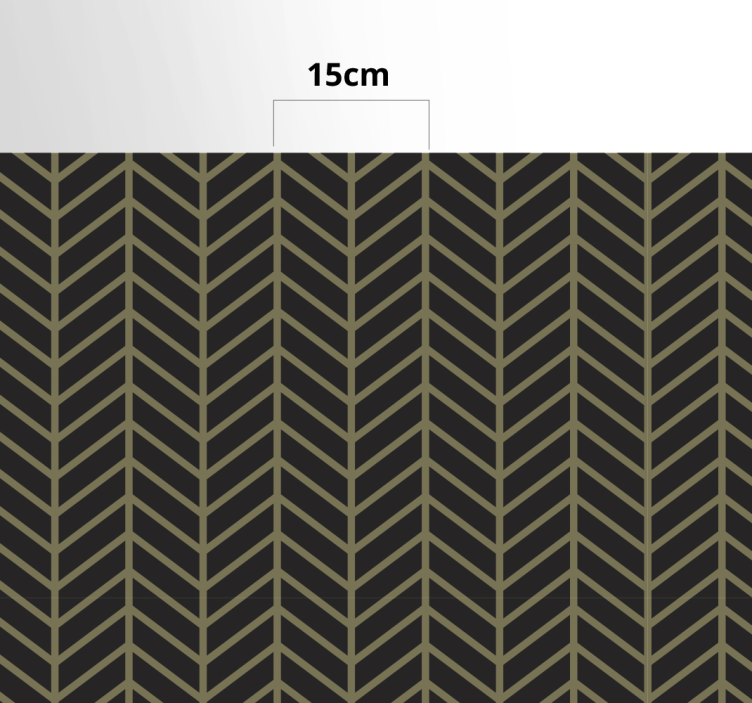 Tapis vinyle rayures chevrons - TenStickers