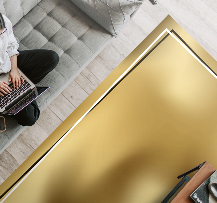 Tapis vinyle minimaliste éclat métallique - TenStickers