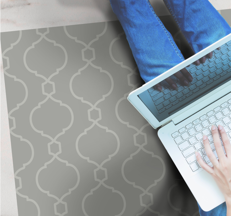 Tapis vinyle carreaux de ciment imprimé géométrique élégant - TenStickers