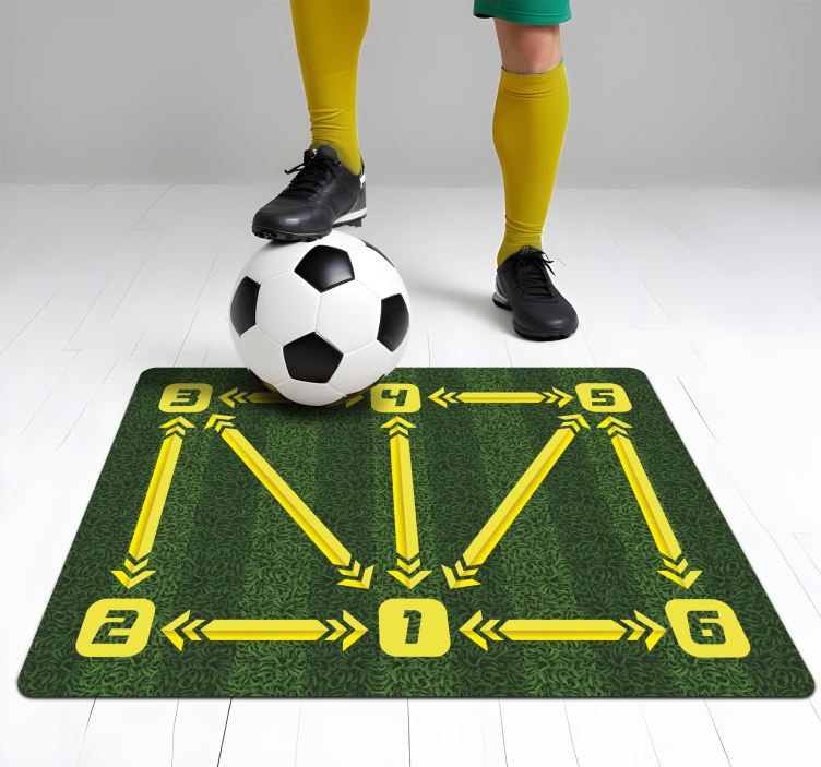 Tapis vinyle entraînement de football - TenStickers