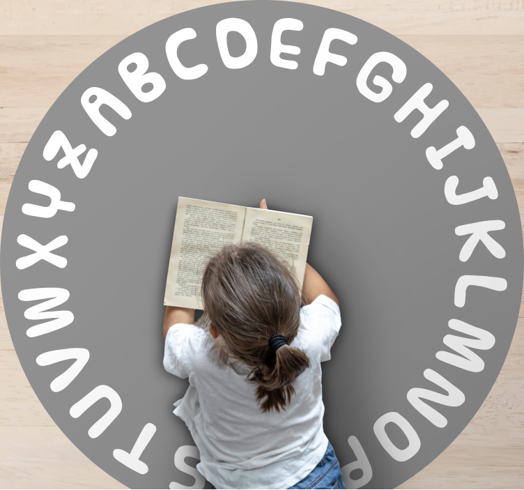 Tapis vinyle alphabet cercle alphabétique - TenStickers