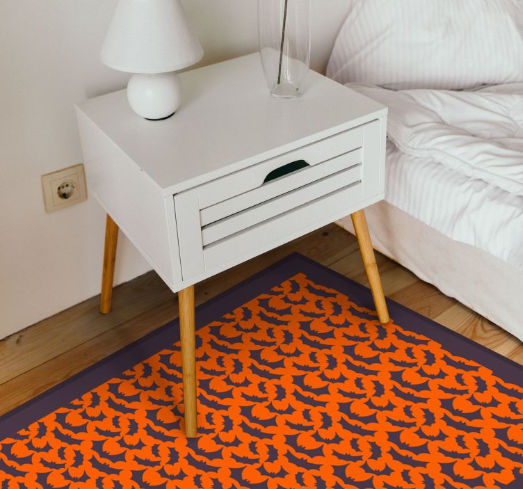 Tapis vinyle animal motif félin orné - TenStickers