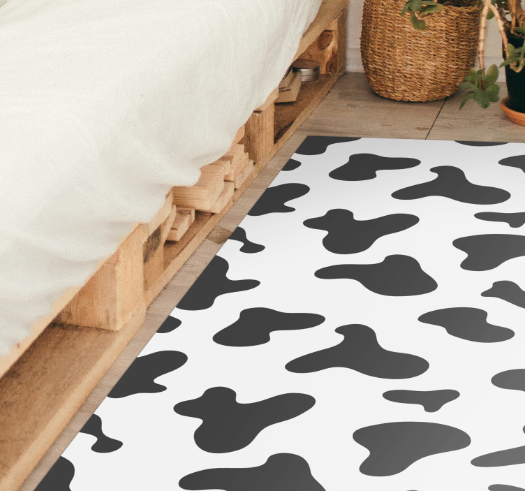 Tapis vinyle animal motif peau de vache - TenStickers