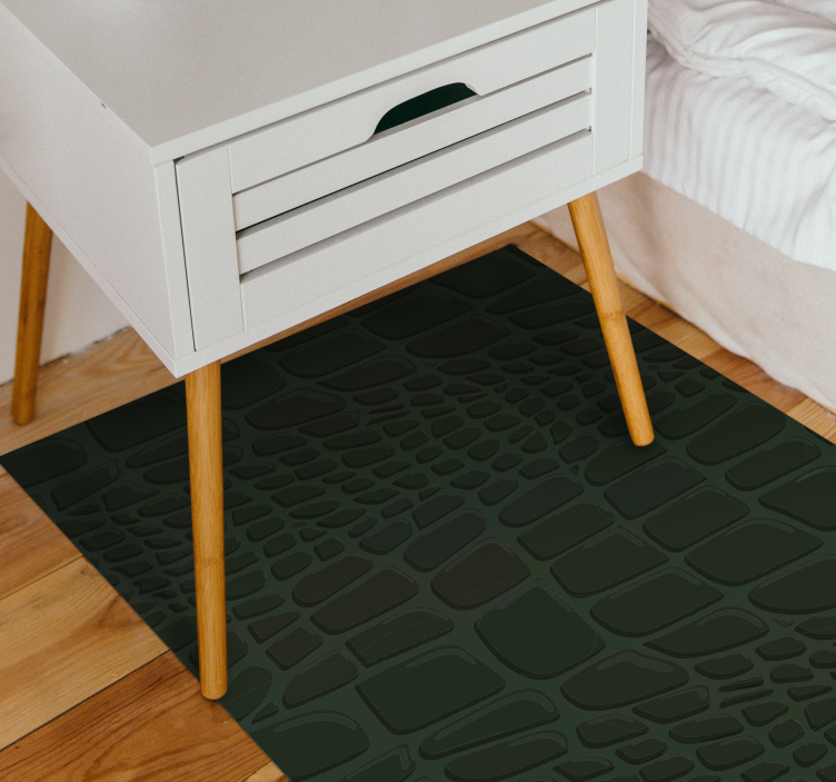 Tapis vinyle animal surface texturée en crocodile - TenStickers
