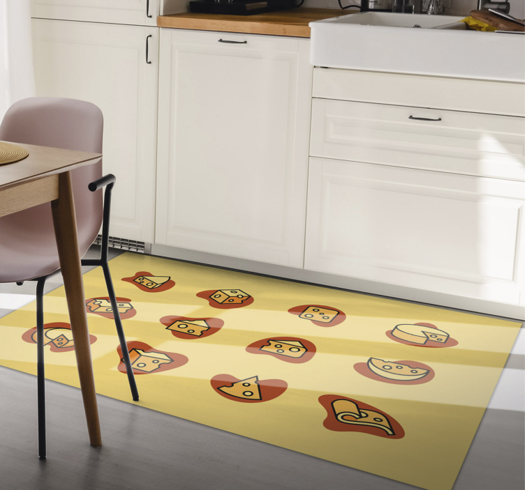 Tapis vinyle autres tapis fromage joyeux - TenStickers