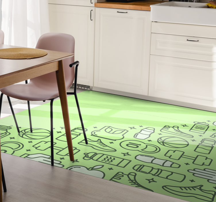 Tapis vinyle autres tapis matériel de remise en forme - TenStickers