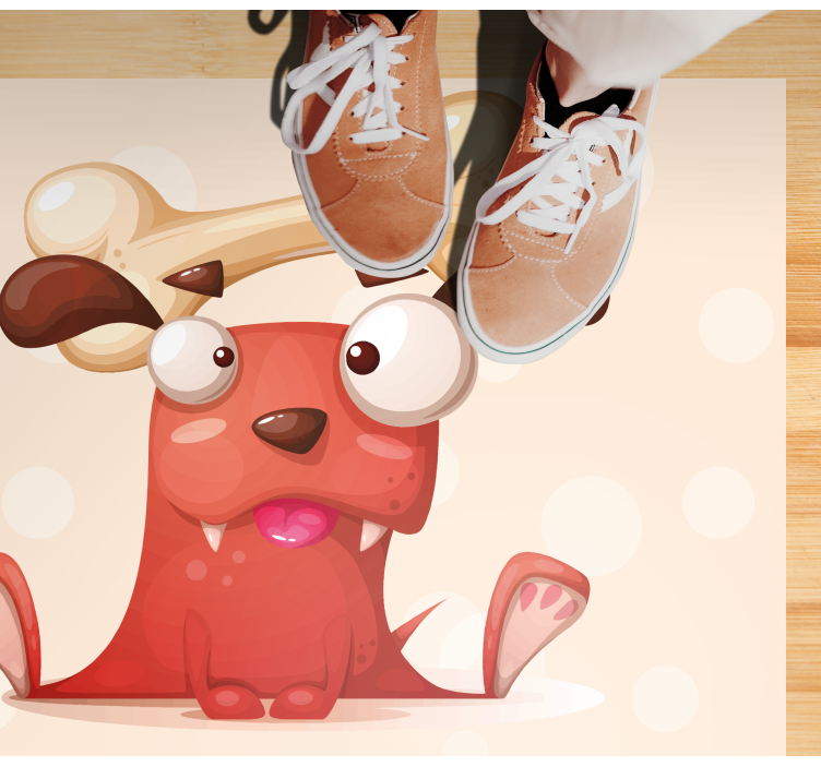 Tapis vinyle chambre bébé chiot joyeux - TenStickers