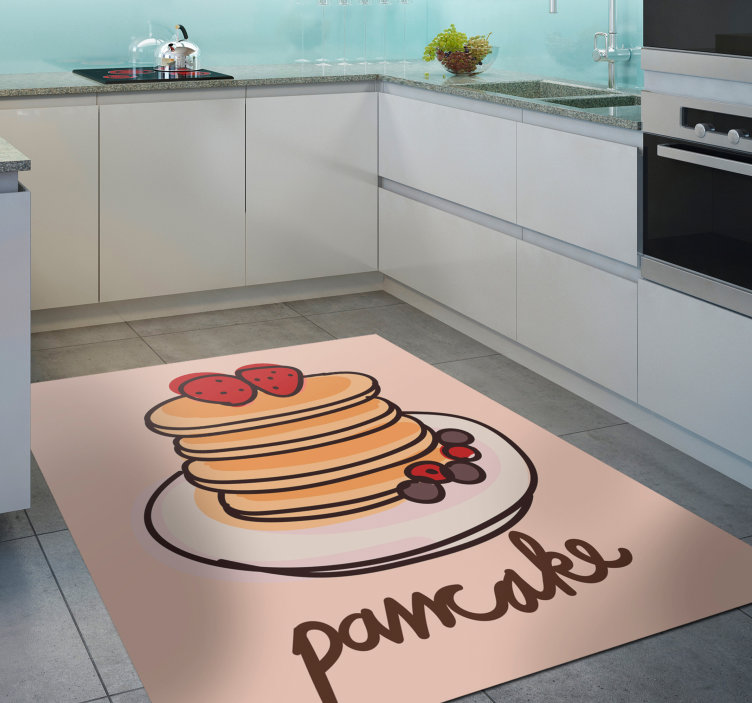 Tapis vinyle cuisine délicieuses crêpes - TenStickers