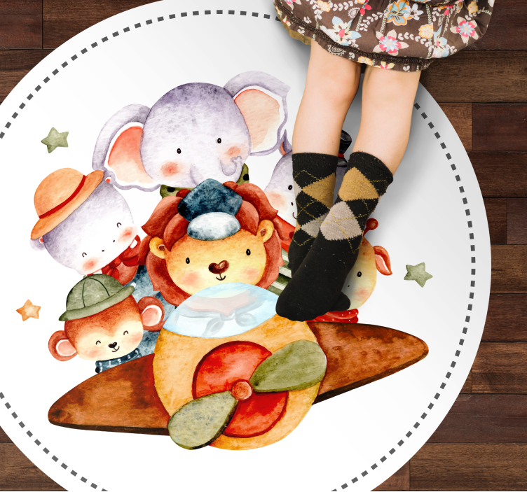Tapis vinyle enfant compagnons d'enfants - TenStickers