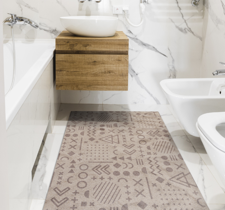 Tapis vinyle éthnique accessoire à motifs ethniques - TenStickers