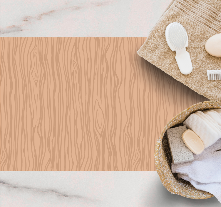 Tapis vinyle imitation parquet texture naturelle - TenStickers