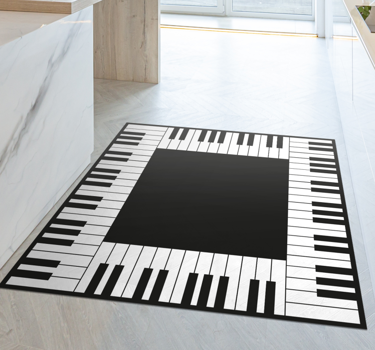 Tapis vinyle jeux disposition du clavier du piano - TenStickers
