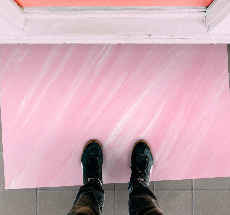 Tapis vinyle rose marbre rose doux - TenStickers