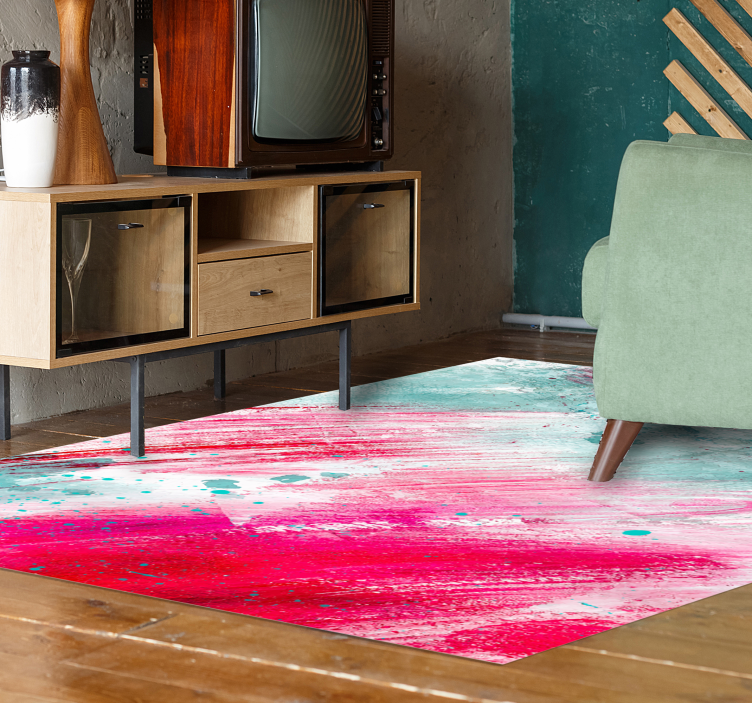 Tapis vinyle moderne une touche de couleurs - TenStickers
