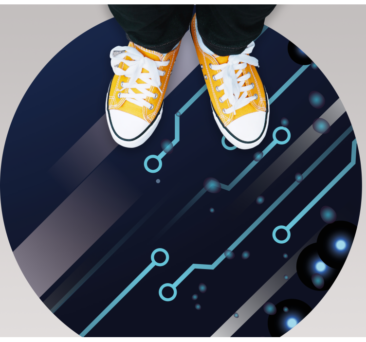 Tapis vinyle ado modèle de circuit imprimé - TenStickers