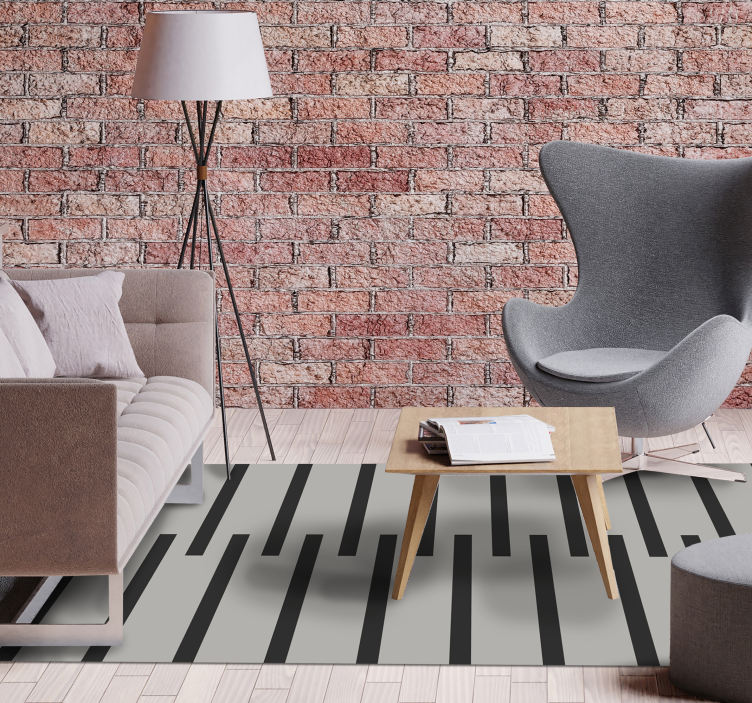 Tapis vinyle moderne motif rayé élégant - TenStickers