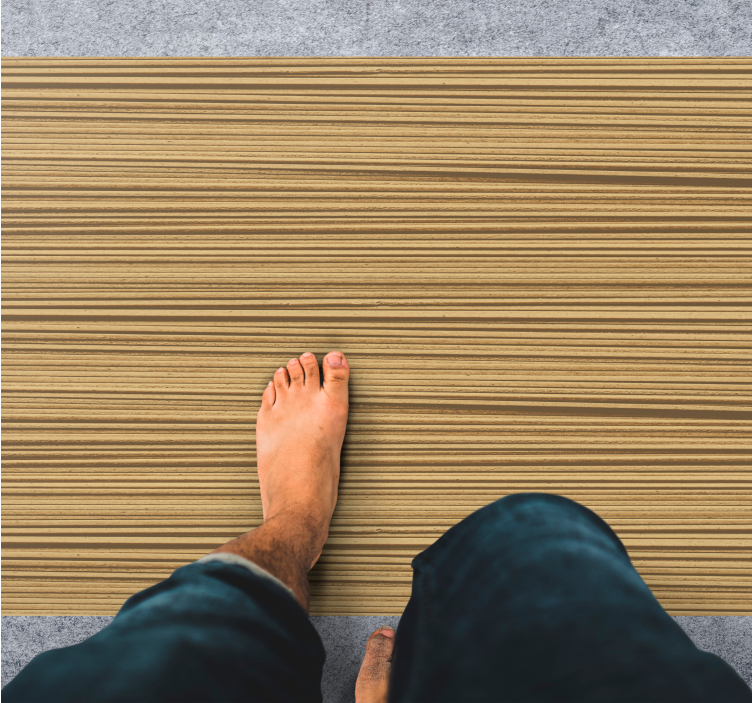 Tapis vinyle motif bois rayé - TenStickers