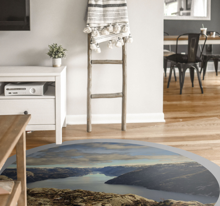 Tapis vinyle nature vue panoramique sur le paysage - TenStickers