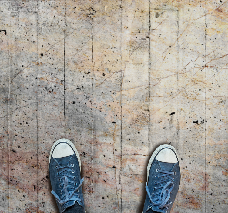 Tapis vinyle moderne Vieilles couleurs de béton industriel - TenStickers