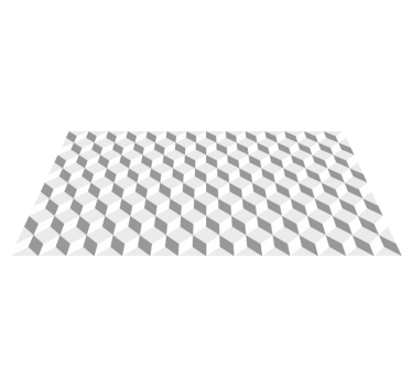 Tapis vinyle cuisine cubes gris - TenStickers