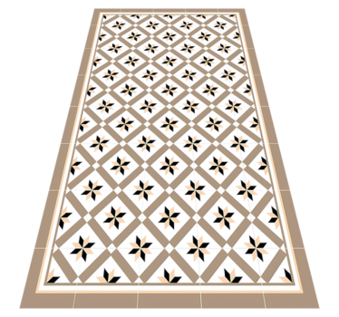 Tapis vinyle cuisine brun hydraulique - TenStickers